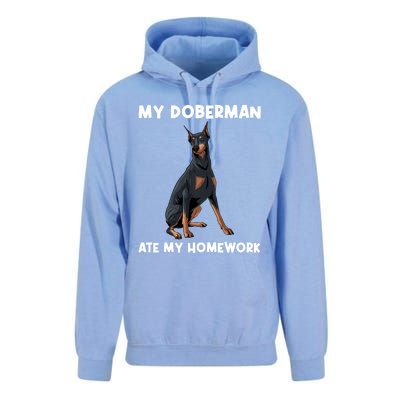 Cool Doberman Art For Dog Breed Doberman Pinscher Unisex Surf Hoodie