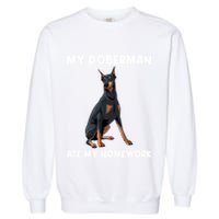 Cool Doberman Art For Dog Breed Doberman Pinscher Garment-Dyed Sweatshirt