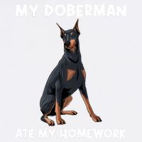 Cool Doberman Art For Dog Breed Doberman Pinscher Garment-Dyed Sweatshirt