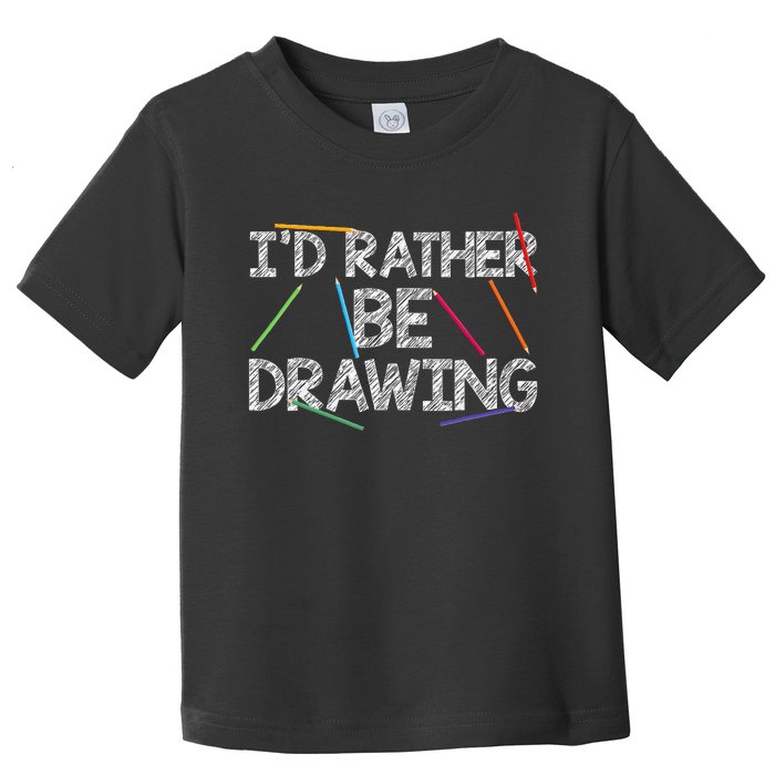 Cool Drawing Art For Women Sketch Pencil Artist Lovers Toddler T-Shirt