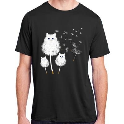 Cat Dandelion Amazing Flower Cat Lover Design Funny Gift Adult ChromaSoft Performance T-Shirt