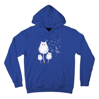 Cat Dandelion Amazing Flower Cat Lover Design Funny Gift Hoodie