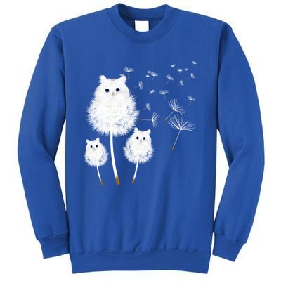 Cat Dandelion Amazing Flower Cat Lover Design Funny Gift Sweatshirt