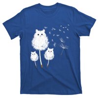 Cat Dandelion Amazing Flower Cat Lover Design Funny Gift T-Shirt