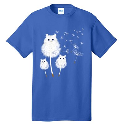 Cat Dandelion Amazing Flower Cat Lover Design Funny Gift Tall T-Shirt