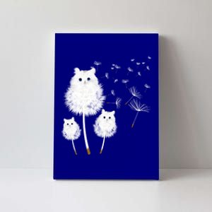 Cat Dandelion Amazing Flower Cat Lover Design Funny Gift Canvas