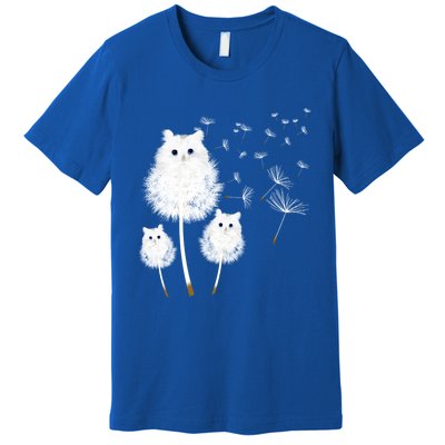 Cat Dandelion Amazing Flower Cat Lover Design Funny Gift Premium T-Shirt