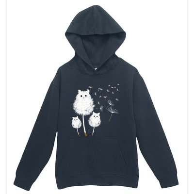 Cat Dandelion Amazing Flower Cat Lover Design Funny Gift Urban Pullover Hoodie