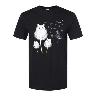 Cat Dandelion Amazing Flower Cat Lover Design Funny Gift Softstyle CVC T-Shirt