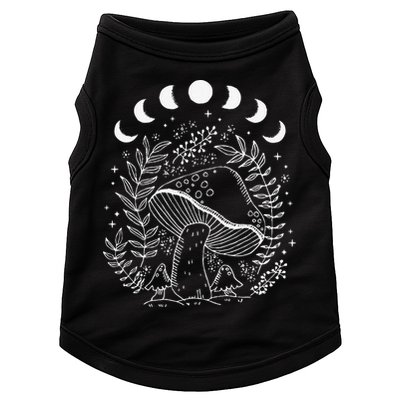 Cottagecore Dark Academia Aesthetic Mushroom Moon Witchy Doggie Tank