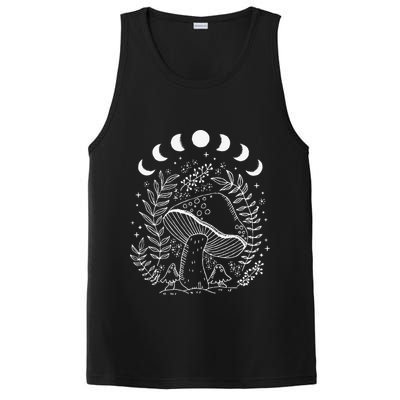 Cottagecore Dark Academia Aesthetic Mushroom Moon Witchy PosiCharge Competitor Tank