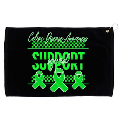 Celiac Disease Awareness Support Squad Green Ribbon Warrior Gift Grommeted Golf Towel