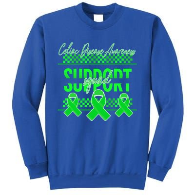 Celiac Disease Awareness Support Squad Green Ribbon Warrior Gift Sweatshirt