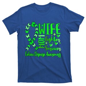 Celiac Disease Awareness Wife Mom Warrior Survivor Butterfly Gift T-Shirt