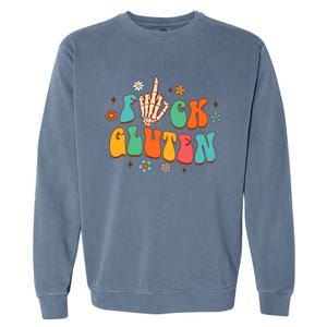 Celiac Disease Awareness Gluten Free Disease Fck Gluten Gift Garment-Dyed Sweatshirt