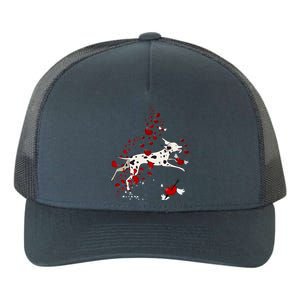 Cute Dalmatian And Red Hearts Funny Dog Mom Valentines Day Gift Yupoong Adult 5-Panel Trucker Hat