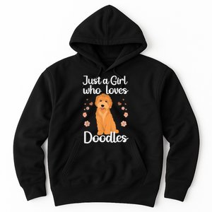 Cute Doodle Art For Women Mom Golden Doodle Dog Lovers Hoodie