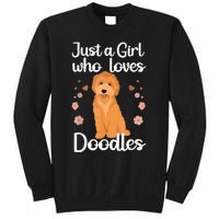 Cute Doodle Art For Women Mom Golden Doodle Dog Lovers Sweatshirt