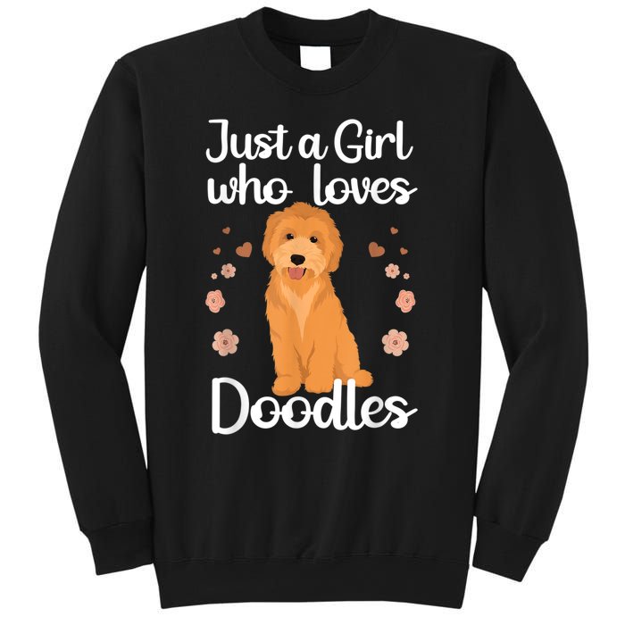 Cute Doodle Art For Women Mom Golden Doodle Dog Lovers Sweatshirt