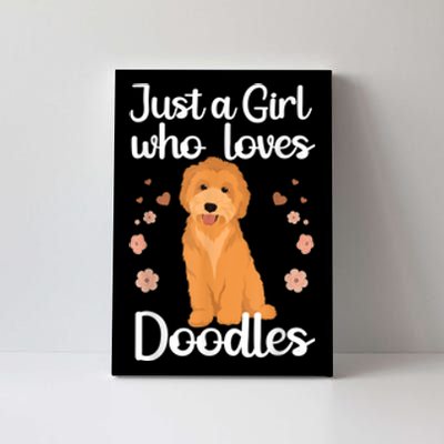 Cute Doodle Art For Women Mom Golden Doodle Dog Lovers Canvas