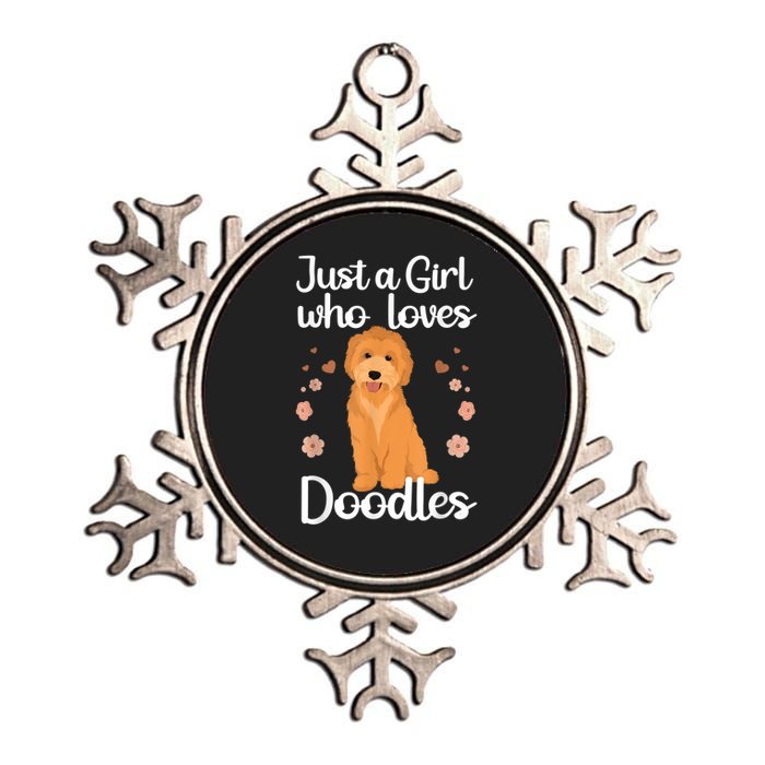 Cute Doodle Art For Women Mom Golden Doodle Dog Lovers Metallic Star Ornament