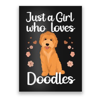 Cute Doodle Art For Women Mom Golden Doodle Dog Lovers Poster