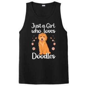 Cute Doodle Art For Women Mom Golden Doodle Dog Lovers PosiCharge Competitor Tank