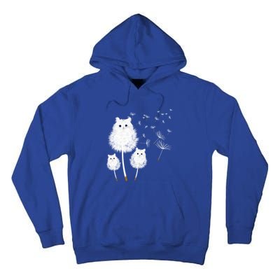 Cat Dandelion Amazing Flower Cat Lover Design Gift Tall Hoodie