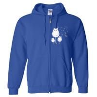 Cat Dandelion Amazing Flower Cat Lover Design Gift Full Zip Hoodie