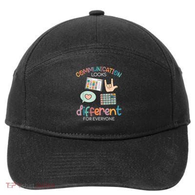 Communication Different Autism Awareness 7-Panel Snapback Hat