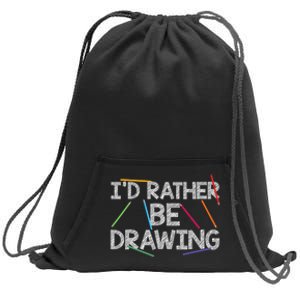 Cool Drawing Art Sketch Pencil Artist Lovers Sweatshirt Cinch Pack Bag