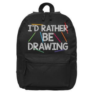 Cool Drawing Art Sketch Pencil Artist Lovers 16 in Basic Backpack