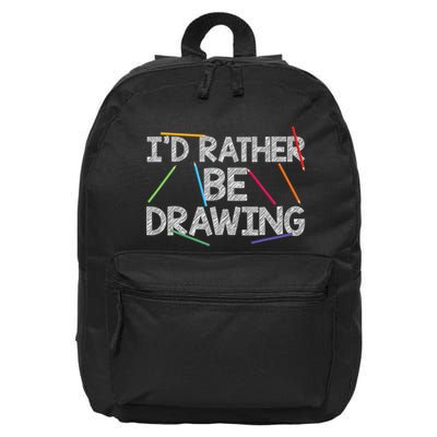 Cool Drawing Art Sketch Pencil Artist Lovers 16 in Basic Backpack