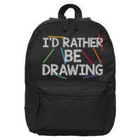 Cool Drawing Art Sketch Pencil Artist Lovers 16 in Basic Backpack