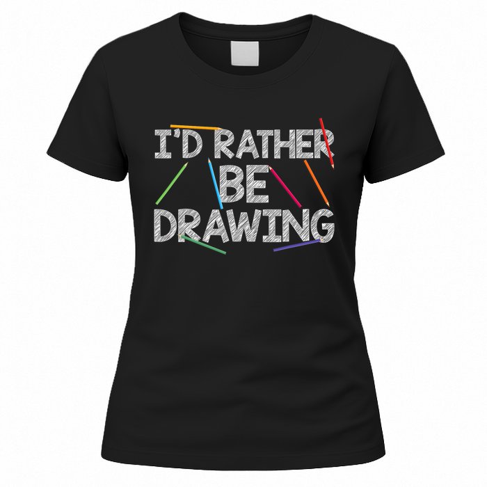 Cool Drawing Art Sketch Pencil Artist Lovers Women's T-Shirt