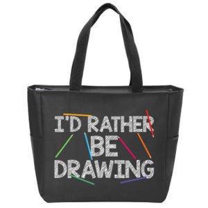 Cool Drawing Art Sketch Pencil Artist Lovers Zip Tote Bag