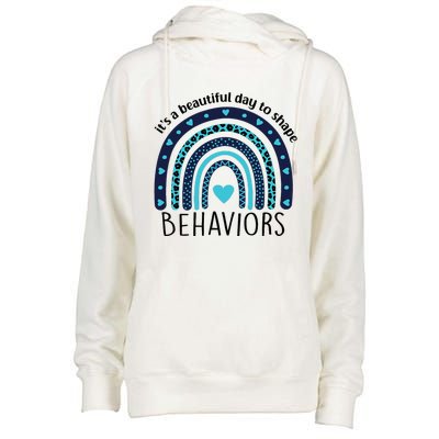 Colorful Day ABA Therapist Inspiring Behavior Change Womens Funnel Neck Pullover Hood