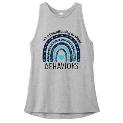 Colorful Day ABA Therapist Inspiring Behavior Change Ladies PosiCharge Tri-Blend Wicking Tank