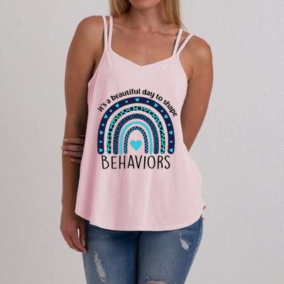 Colorful Day ABA Therapist Inspiring Behavior Change Women's Strappy Tank