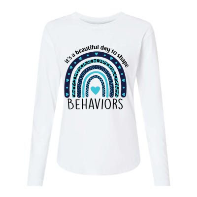 Colorful Day ABA Therapist Inspiring Behavior Change Womens Cotton Relaxed Long Sleeve T-Shirt