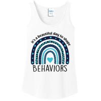 Colorful Day ABA Therapist Inspiring Behavior Change Ladies Essential Tank