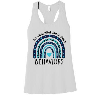 Colorful Day ABA Therapist Inspiring Behavior Change Women's Racerback Tank