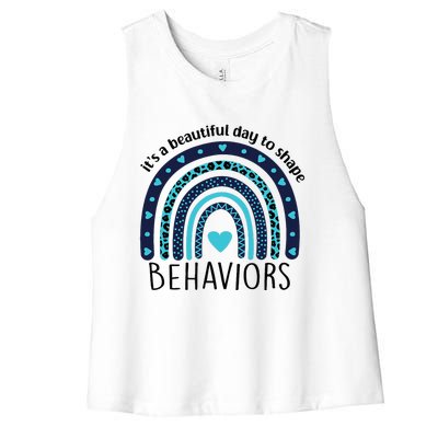 Colorful Day ABA Therapist Inspiring Behavior Change Women's Racerback Cropped Tank