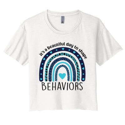 Colorful Day ABA Therapist Inspiring Behavior Change Women's Crop Top Tee