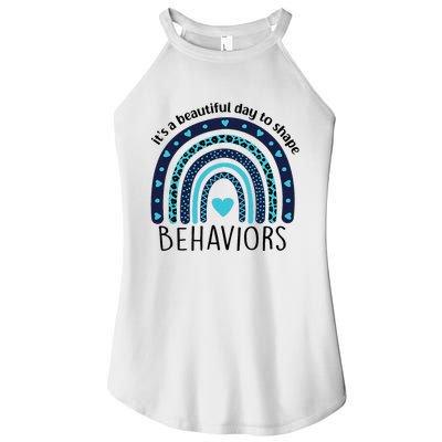 Colorful Day ABA Therapist Inspiring Behavior Change Women's Perfect Tri Rocker Tank