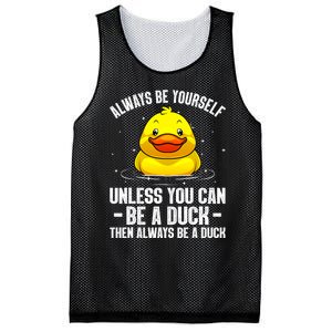 Cute Duck Aquatic Bird Rubber Duck Lovers Mesh Reversible Basketball Jersey Tank