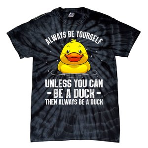 Cute Duck Aquatic Bird Rubber Duck Lovers Tie-Dye T-Shirt