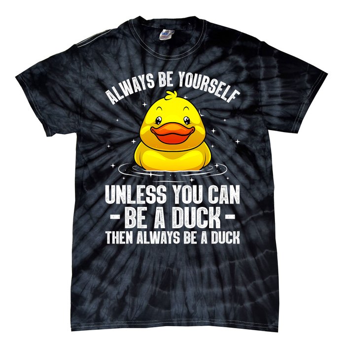 Cute Duck Aquatic Bird Rubber Duck Lovers Tie-Dye T-Shirt