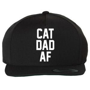 Cat Dad AF TShirt For Dads Of Cats Wool Snapback Cap