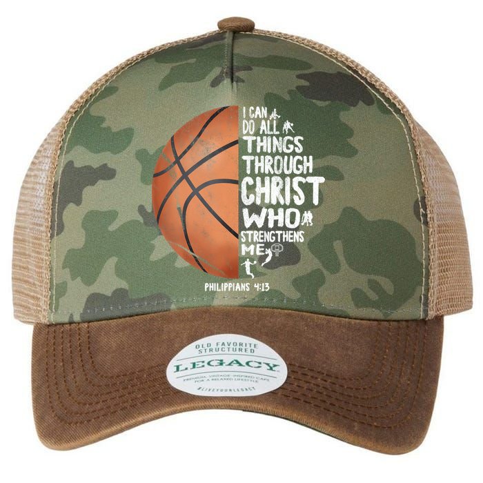 Can Do All Things Through Christ Philippians 4:13 Basketball Legacy Tie Dye Trucker Hat